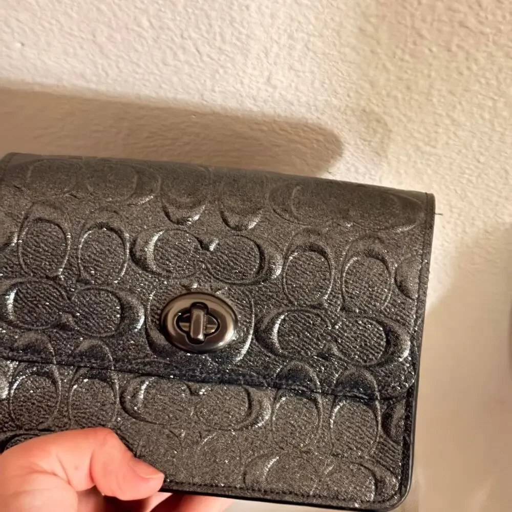 Coach Mini Bowery Crossbody Debossed Patent Leather Crossbody